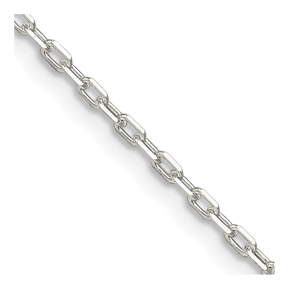 Sterling Silver 1.65mm Diamond-cut Long Link Cable ChainQPE69