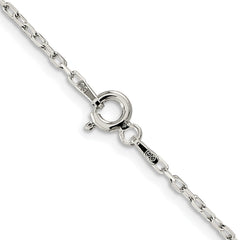 Sterling Silver Rhodium-plated 1.65mm Diamond-cut Long Link Cable ChainQPE69R