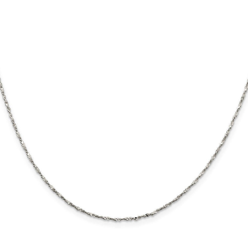 Sterling Silver 1.2mm Twisted Serpentine ChainQPE70