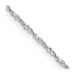 Sterling Silver 1.2mm Twisted Serpentine ChainQPE70