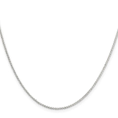 Sterling Silver 1.4mm Diamond-cut Rolo ChainQPE71