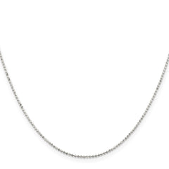 Sterling Silver 1.05mm Square Fancy Beaded ChainQPE73