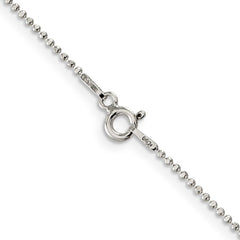 Sterling Silver 1.05mm Square Fancy Beaded ChainQPE73