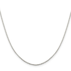 Sterling Silver 1mm Flat Link Cable ChainQPE77