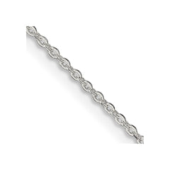 Sterling Silver 1mm Flat Link Cable ChainQPE77
