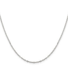 Sterling Silver 1.5mm Flat Open Oval Cable ChainQPE79