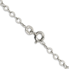 Sterling Silver 2.5mm Flat Open Oval Cable ChainQPE80