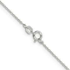Sterling Silver .95mm Diamond-cut Forzantine Cable ChainQPE81