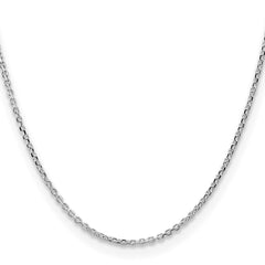 Sterling Silver 2.1mm Diamond-cut Forzantine Cable ChainQPE89