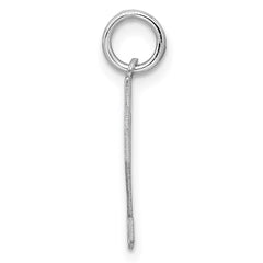 Sterling Silver/Rhodium-plated Satin Number 32 Charm QPS32