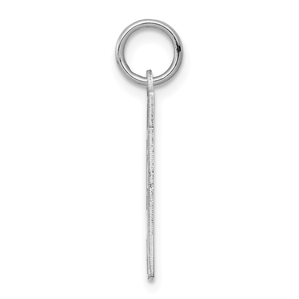Sterling Silver/Rhodium-plated Satin Number 51 Charm QPS51