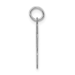 Sterling Silver/Rhodium-plated Satin Number 53 Charm QPS53