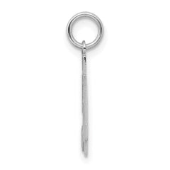 Sterling Silver/Rhodium-plated Satin Number 54 Charm QPS54