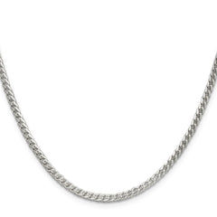 Sterling Silver 3.1mm D/C Square Franco ChainQQF100