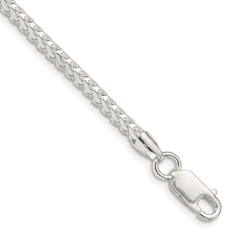 Sterling Silver 3.1mm D/C Square Franco Chain QQF100-8