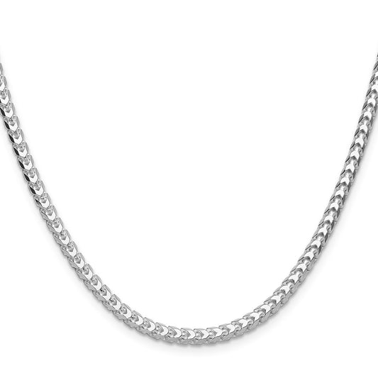 Sterling Silver 4.0mm D/C Square Franco ChainQQF120