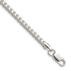 Sterling Silver 4.0mm D/C Square Franco ChainQQF120