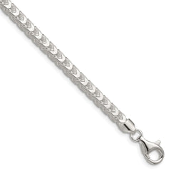 Sterling Silver 4.7mm D/C Square Franco Chain QQF140-8