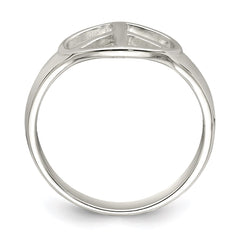 Sterling Silver Peace Sign Ring