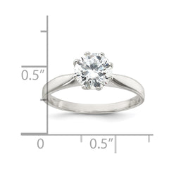 Sterling Silver Polished CZ Ring