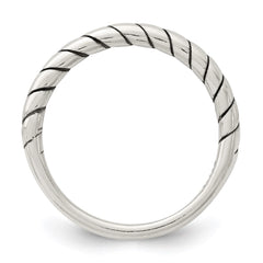 Sterling Silver Stackable Twist Ring