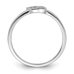Sterling Silver Rhodium-plated Multi-color Enameled Dog Children's Ring