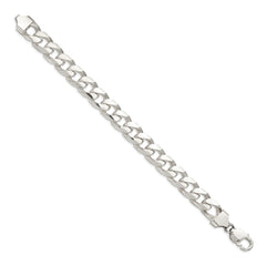 Sterling Silver 11mm Domed w/ Side D/C Curb Chain QRC350-8