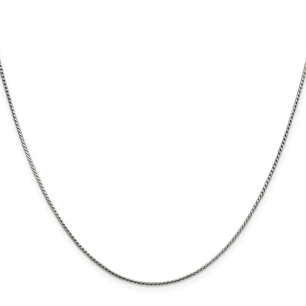 Sterling Silver 1mm Round Franco ChainQRF050