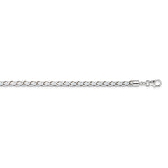 Sterling Silver Reflections White Leather Rhodium-plated 14 inch with a 2 inch extention Choker/Wrap Bracelet QRS4049WHT-14