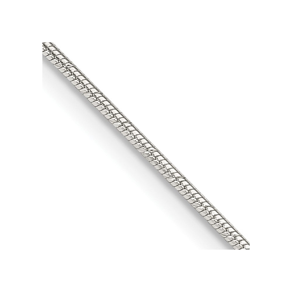 Sterling Silver 1.2mm Patterned Diamond-cut Snake ChainQSD1
