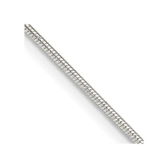 Sterling Silver 1.2mm Patterned Diamond-cut Snake ChainQSD1