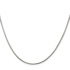 Sterling Silver 1.5mm Diamond-cut Flat Snake ChainQSF160