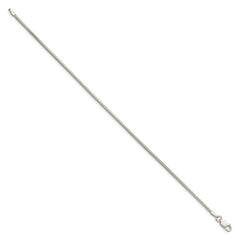 Sterling Silver 1.5mm Diamond-cut Flat Snake Chain QSF160-8