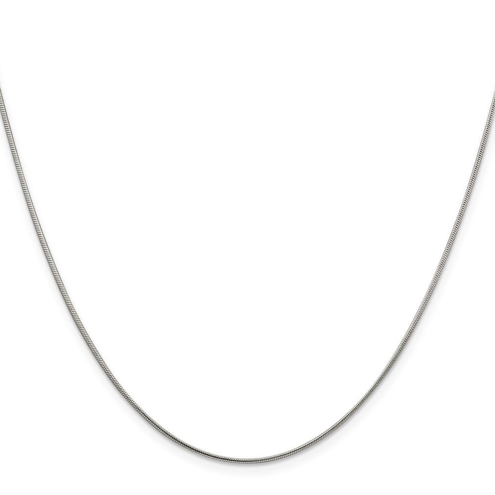 Sterling Silver Rhodium-plated 1mm Round Snake ChainQSN030R