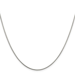 Sterling Silver Rhodium-plated 1mm Round Snake ChainQSN030R
