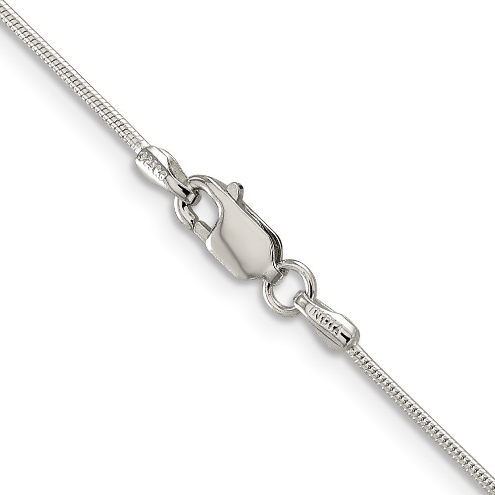 Sterling Silver Rhodium-plated 1mm Round Snake ChainQSN030R
