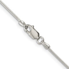 Sterling Silver Rhodium-plated 1mm Round Snake ChainQSN030R