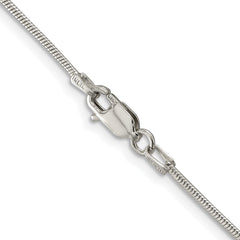 Sterling Silver Rhodium-plated 1.2mm Snake ChainQSN035R