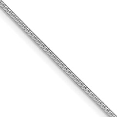 Sterling Silver Rhodium-plated 1.2mm Snake ChainQSN035R