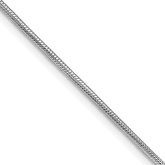 Sterling Silver Rhodium-plated 1.25mm Snake ChainQSN040R