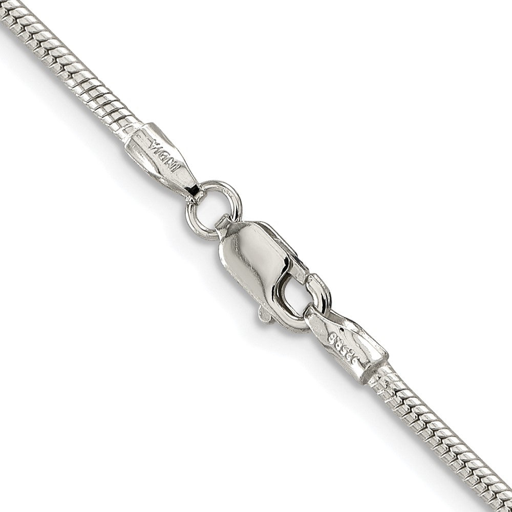 Sterling Silver Rhodium-plated 1.75mm Snake ChainQSN050R