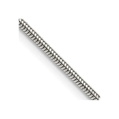 Sterling Silver 1.6mm Round Snake ChainQSNL050