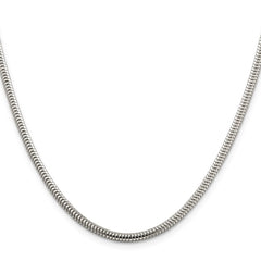 Sterling Silver 3mm Round Snake ChainQSNL080