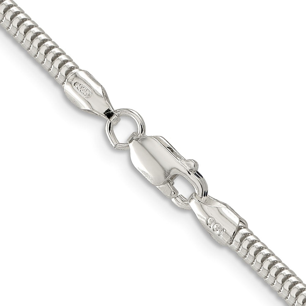 Sterling Silver 3mm Round Snake ChainQSNL080