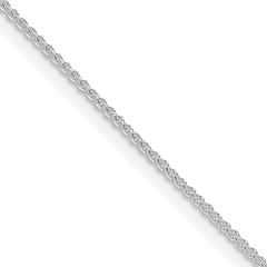 Sterling Silver Rhodium-plated 1mm Round Spiga ChainQSP025R