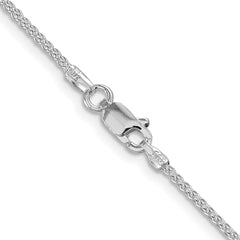 Sterling Silver Rhodium-plated 1.5mm Round Spiga ChainQSP035R