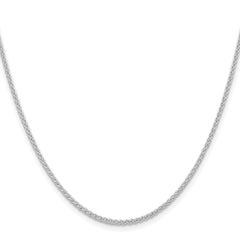 Sterling Silver Rhodium-plated 1.6mm Round Spiga ChainQSP040R