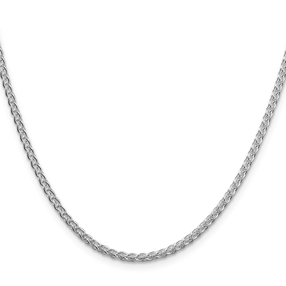 Sterling Silver Rhodium-plated 2.5mm Round Spiga ChainQSP060R