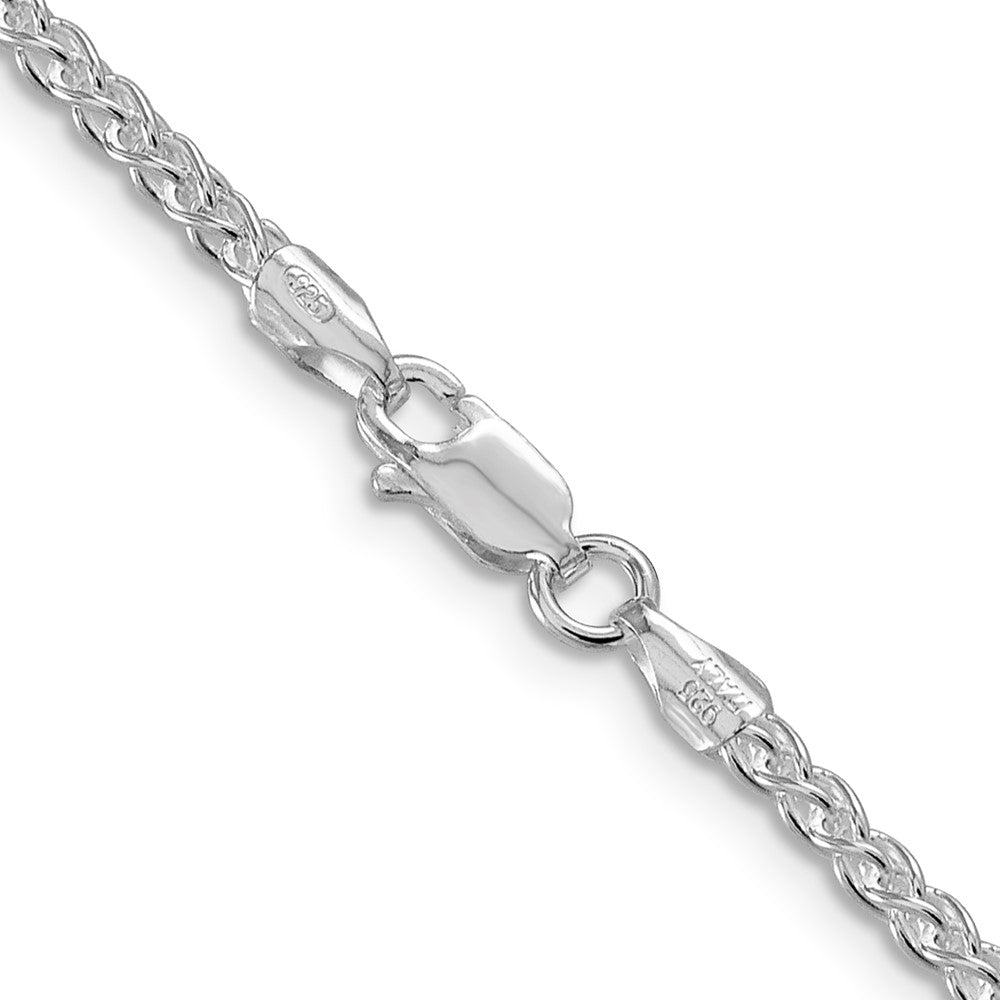 Sterling Silver Rhodium-plated 2.5mm Round Spiga ChainQSP060R