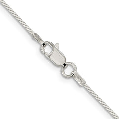 Sterling Silver 1mm Square Snake ChainQSQ030